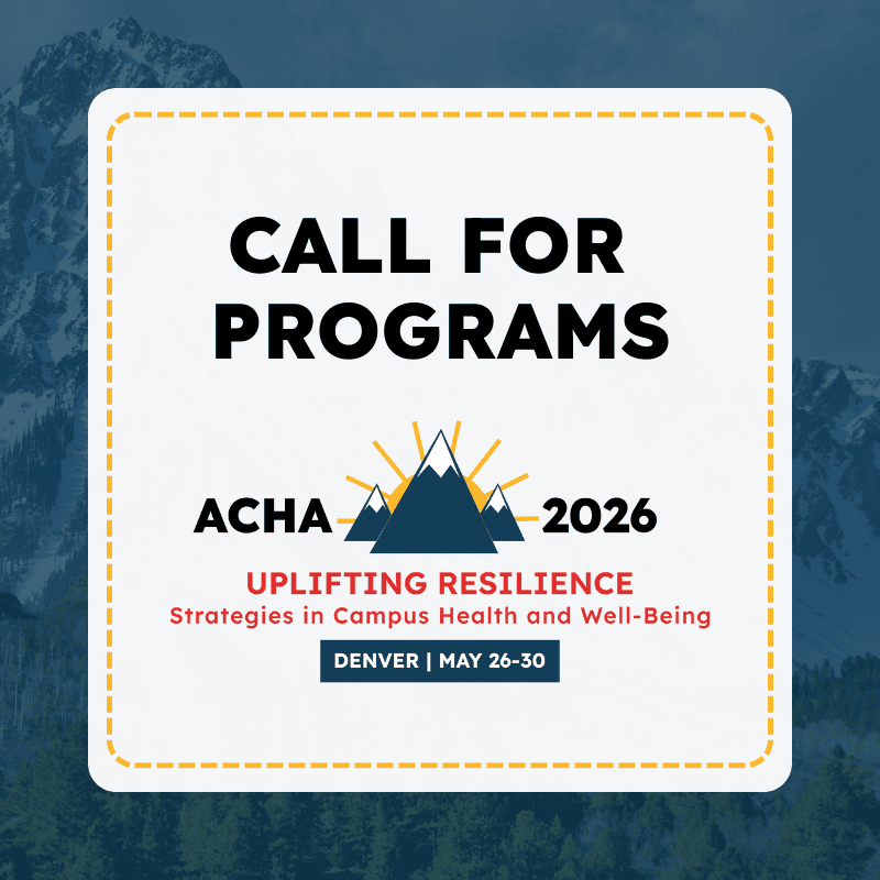 ACHA 2026 Call for Programs