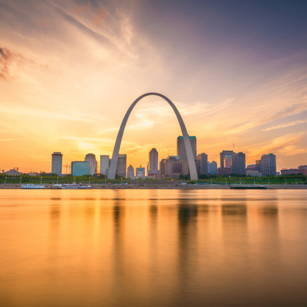 St. Louis Skyline at Sunset