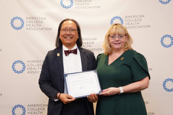 Katrin Wesner-Harts and Giang Nguyen at the 2025 ACHA Awards & Fellows Ceremony
