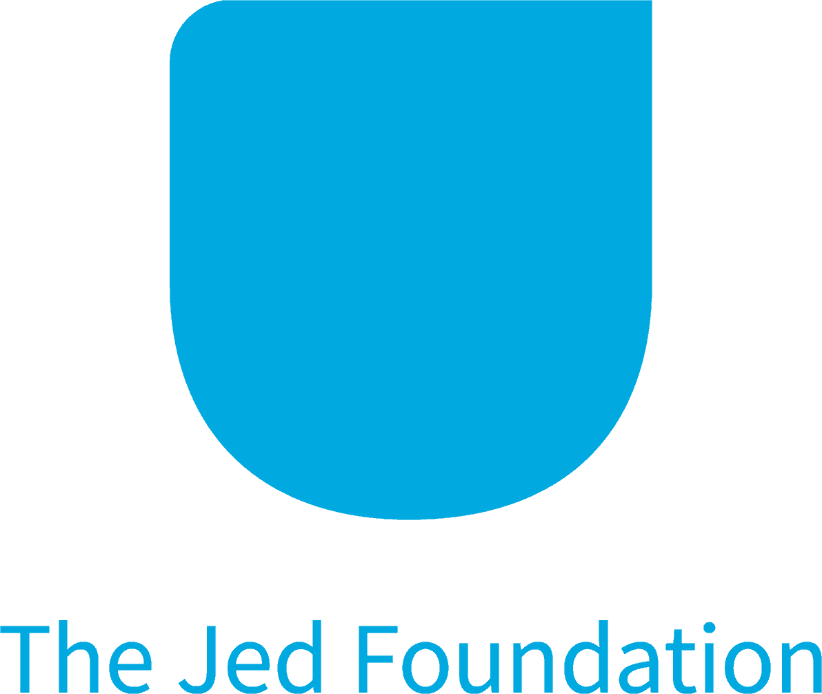 The JED Foundation Blue and White Logo