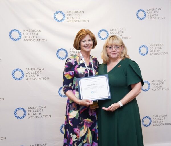 Katrin Wesner-Harts and Joanna Brown at the 2025 ACHA Awards & Fellows Ceremony