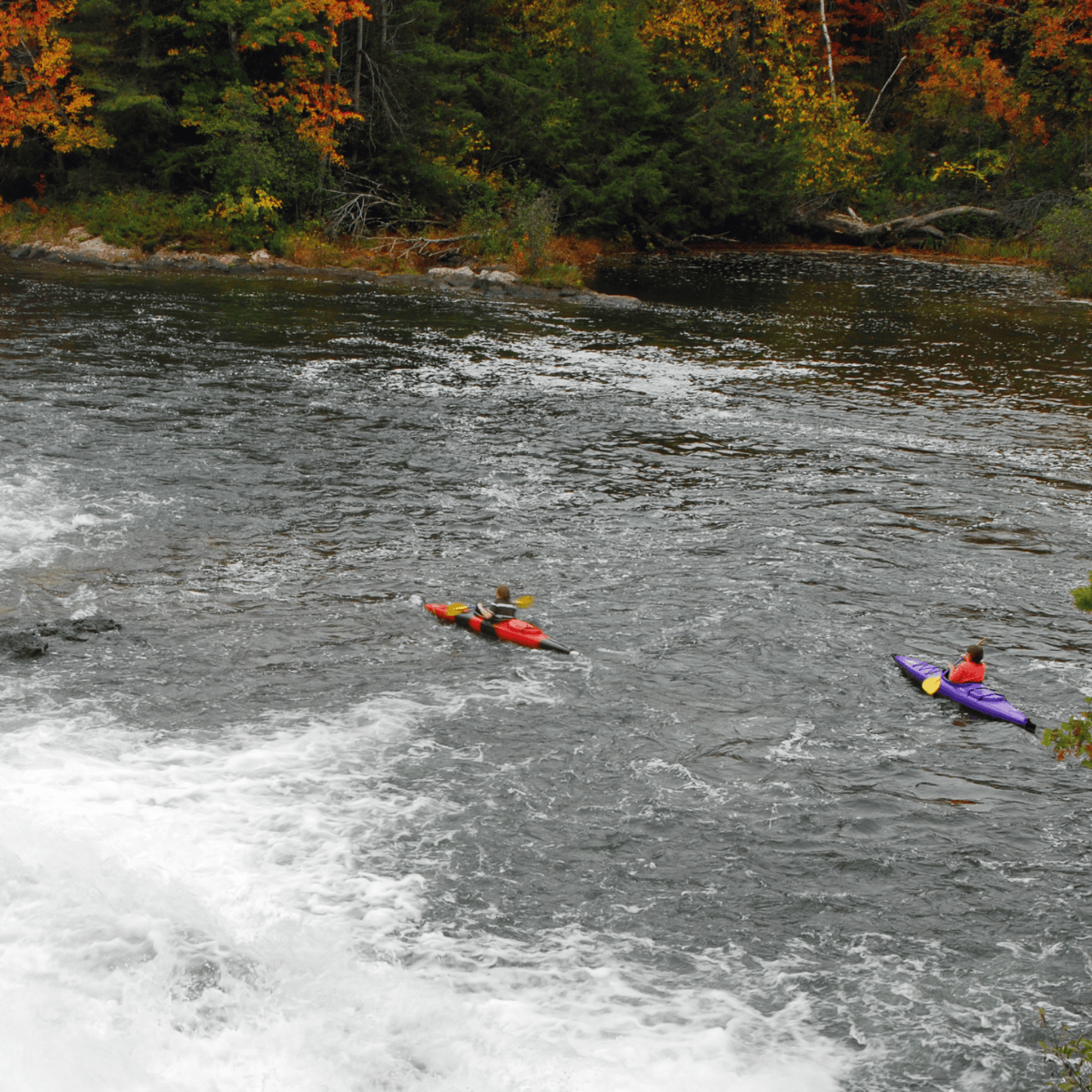 Kayak on a river