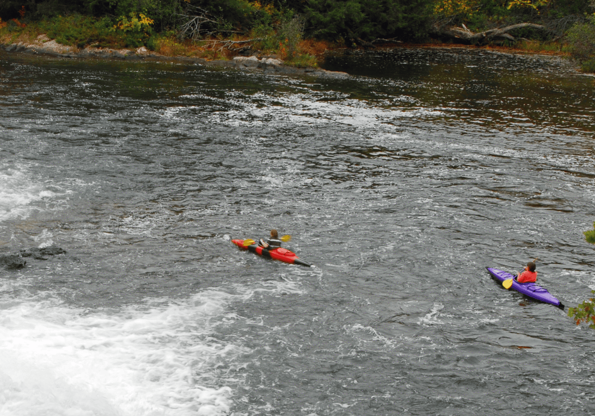 Kayak on a river