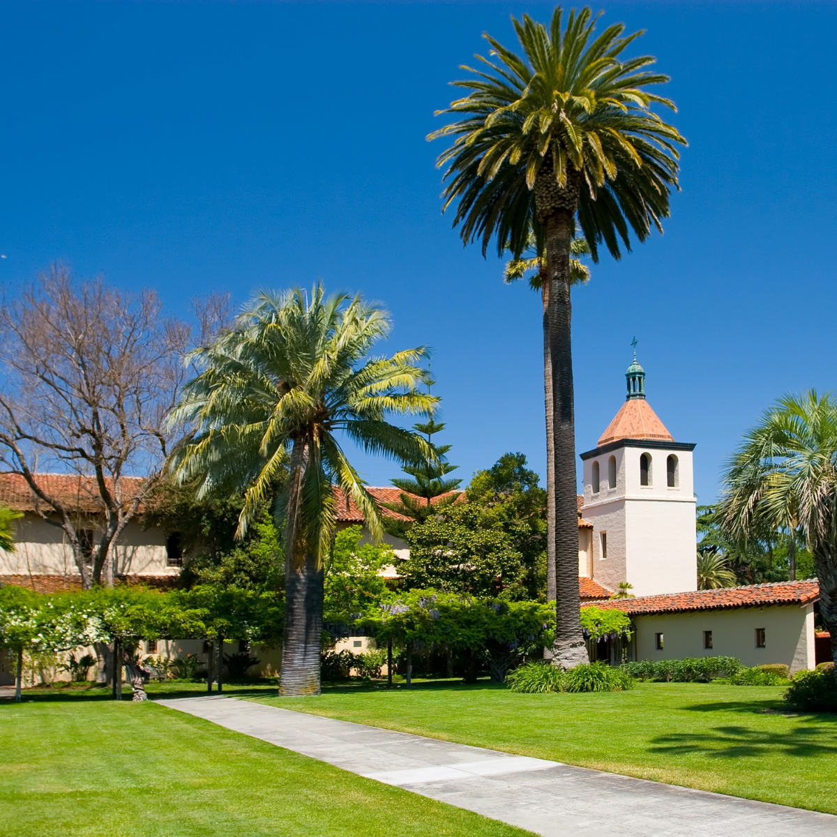 A view of the grounds at Mission Santa Clara de Asis