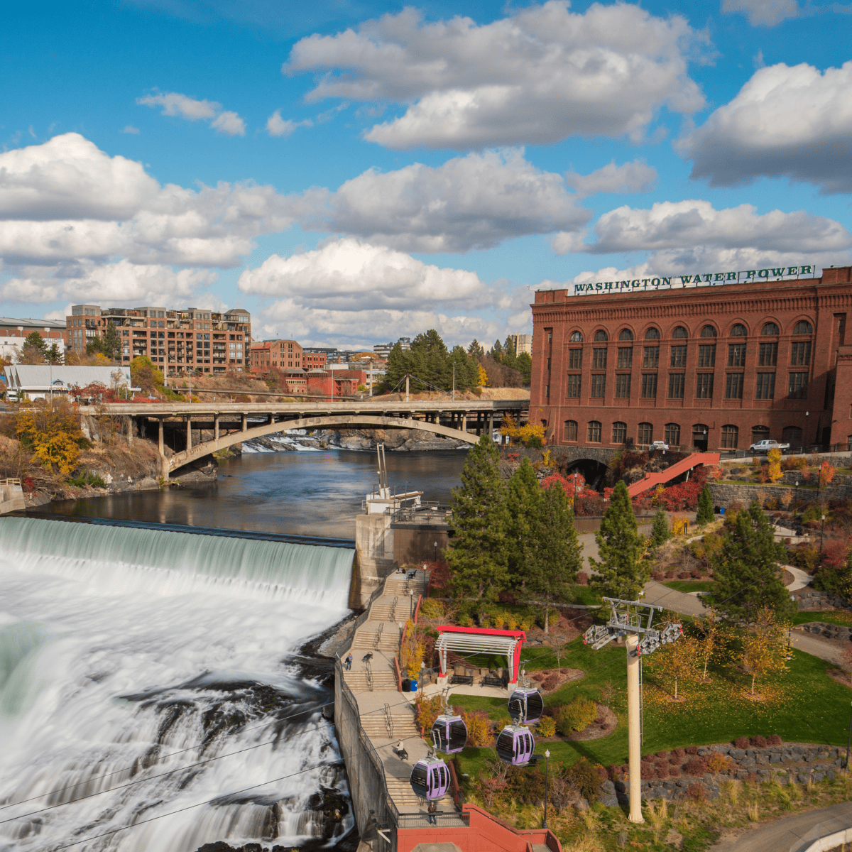 A view of Spokane Falls
